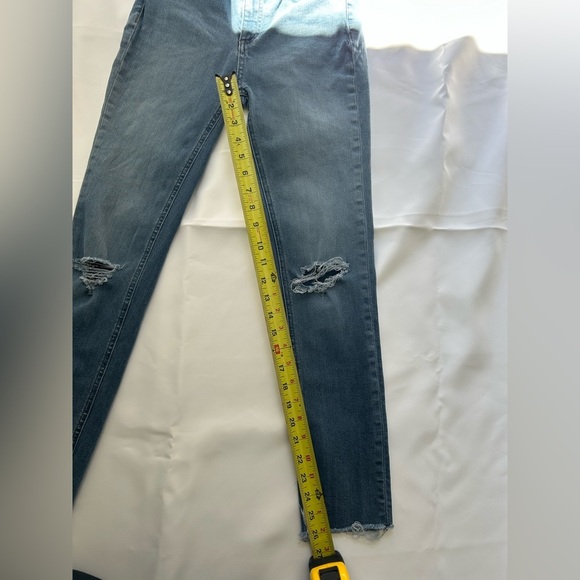 Rag & Bone High Rise Ankle Skinny Jeans Women’s Size 25 Distressed Raw Hem - Picture 8 of 10